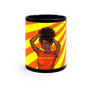 Kissed by the Sun 11oz Black Ceramic Mug (watermarks removed once purchased)