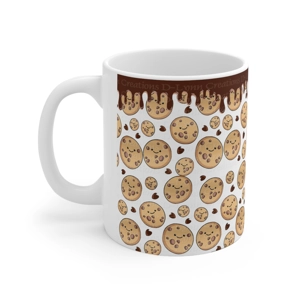 Chocolate Chips and Milk 11oz Ceramic Coffee Mug