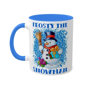 Frosty the Snowman #3, 11oz Ceramic Colorful Coffee Mug