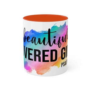 Beautiful Covered Girl 11oz Colorful Ceramic Coffee Mug