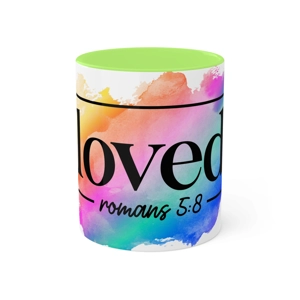 Loved 11oz Colorful Ceramic Coffee Mug