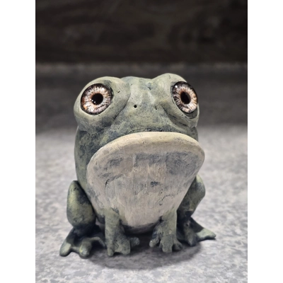 Dusty Green Frog "Rattles"