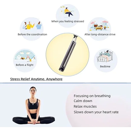 Anxiety breathing necklace