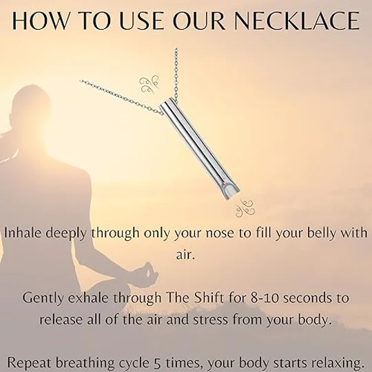 Anxiety breathing necklace