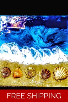 Beach Scene Cremation Canvas Beach Scene Cremation Canvas