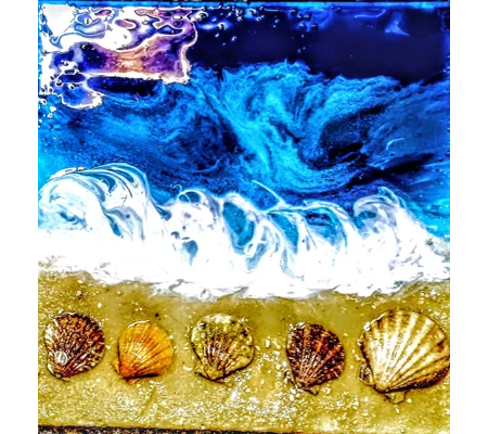 Beach Scene Cremation Canvas