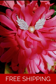 Angel Heart Wing Cremation Necklace