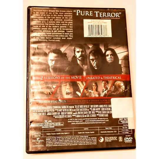 The last house on the left DVD