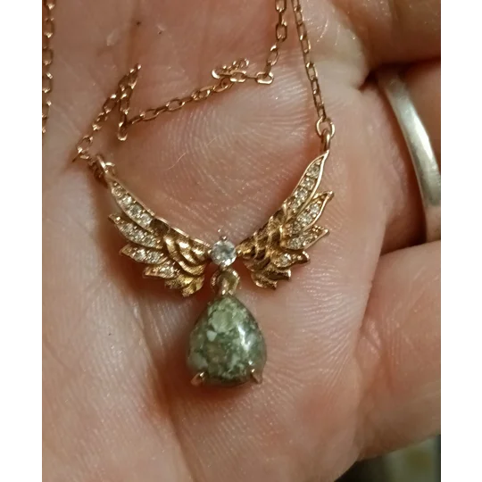 Rain Drop Cremation Necklace