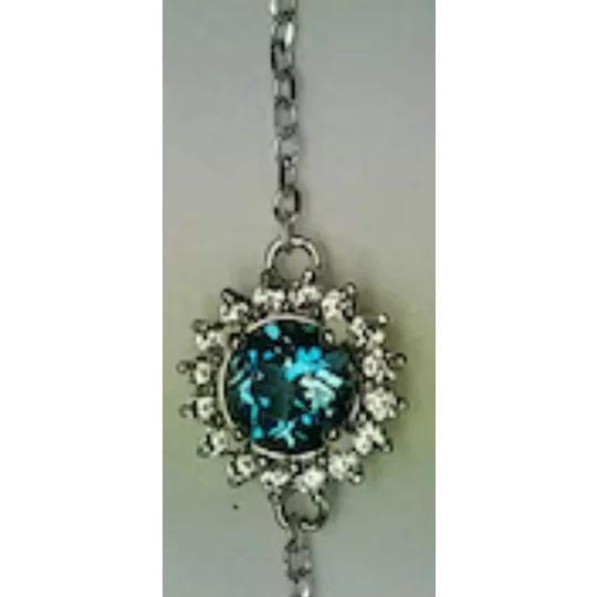 Bezel Bracelet Settings Halo Solid 925 Sterling Silver