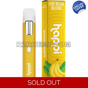 Happi - Banana Runtz - 2G D8 Delta 8 Disposable Live Resin Blend