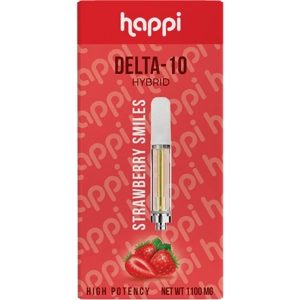 Happi 1G Delta 10 510 vape carts Strawberry Smiles , Sour Diesel Delight, & Apple Fritter