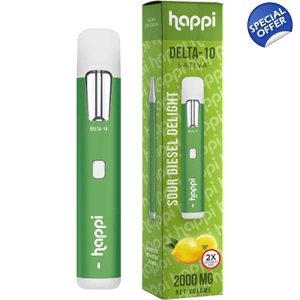 Happi Sour Diesel Delight 2g Disposable Delta-10 Pen-Sativa