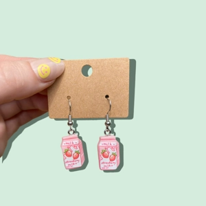‘Strawberry Milk’ Earrings