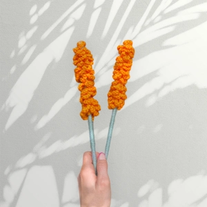 Orange Crochet Flower