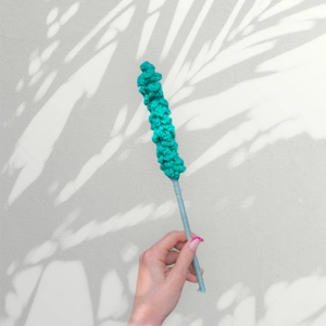 Green Crochet Flower