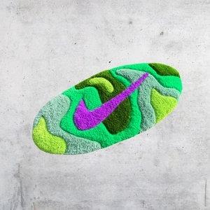 Green Abstract Rug