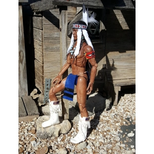 # 14 tall moccs w/faux beadwork