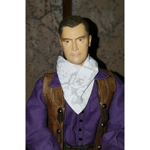 #1 white print bandana