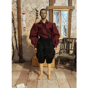 men's puffy sleeved shirt