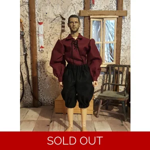 men's puffy sleeved shirt