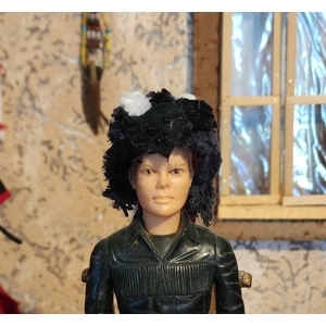 faux skunk hat(small sized)