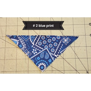#2 blue print bandana