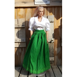 # 1 green skirt with lace