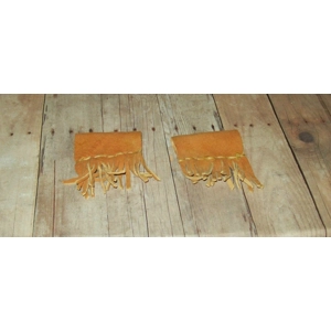 buckskin cuffs suede side out
