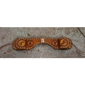 saddle bags buckstitched deer