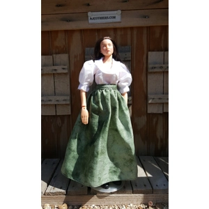 dusty green skirt