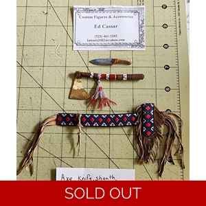 Axe, knife, sheath, belt # 1