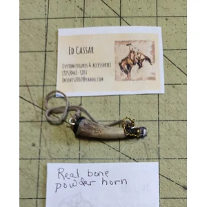 Real bone Powder horns by Ed Cassar
