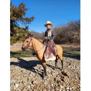 # 5 faux cowhide Batwing chaps