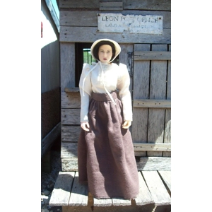 Browns frayed skirt