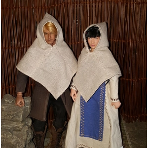 Hood homespun natural