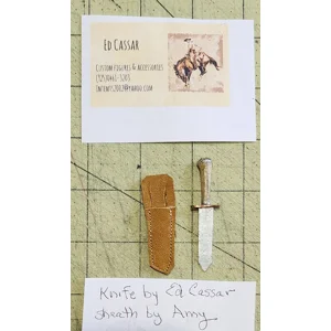 knife by Ed, sheath by me