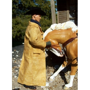 men's old yellow duster