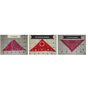 red prints bandanas