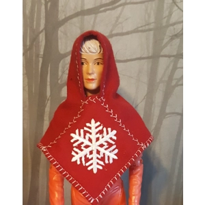 Viking hood with snowflake