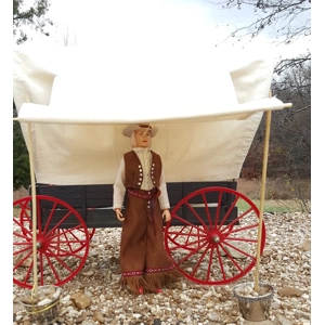 1/6 scale canvas wagon cover w flap