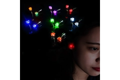 Flayer Lifestyle Luminous Earrings 8 Colors Stainless Steel Led Light up Earrings for Girls