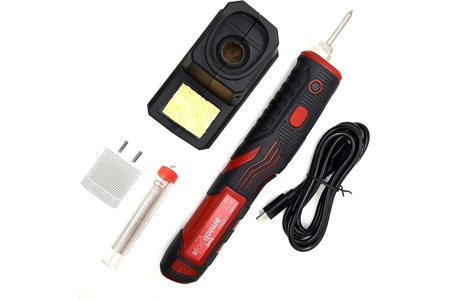 Wireless DC 5V 8W Cordless Rechargeable Soldering Iron with Touch Sensor Function and USB Charging C