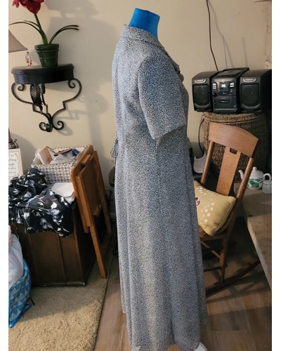 Vintage 70's Black/White Dress