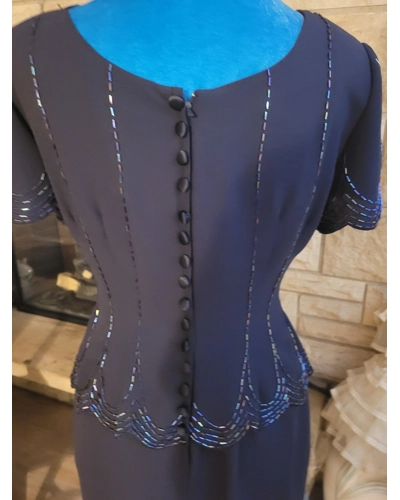 Vintage Beaded Dress 80s/90s Size 4