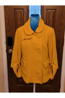 Vintage Yellow Wool Jacket Size M Vintage Yellow Wool Jacket Size M