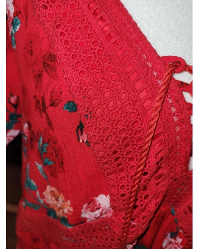 Red Torrid Size 1 Rose Dress