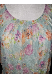 Lt Blue Floral Dress Lt Blue Floral Dress