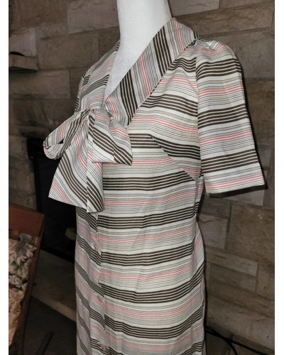 Vintage 70s Multi Color Dress with Stripes