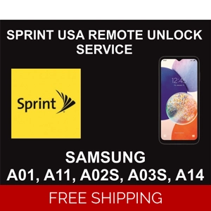 Sprint USA Remote Unlock Service, Samsung A01, A11, A02S, A03S, A14